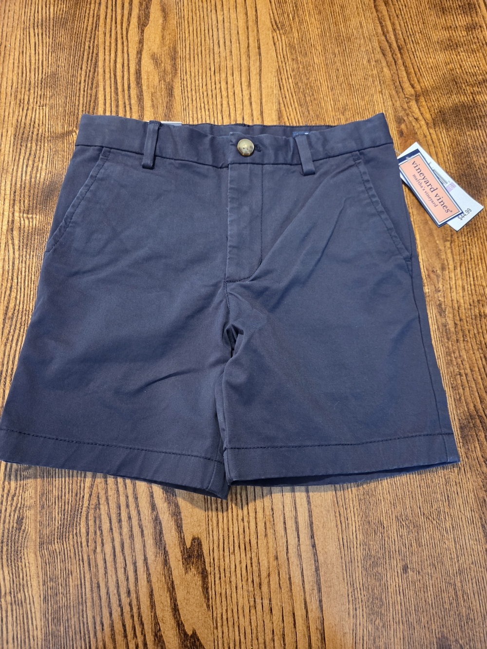 Vineyard Vines Boys' Navy Blue Chino Shorts